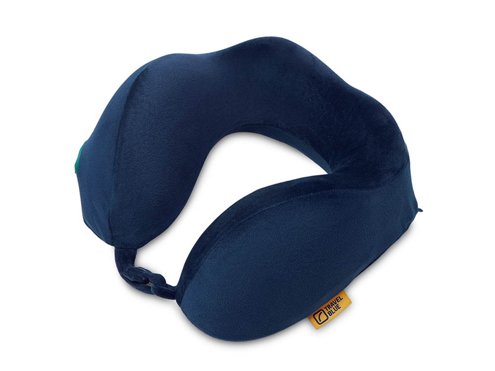 Подушка для путешествий массажная Travel Blue Massage Tranquility Pillow (217), цвет темно-синий-0