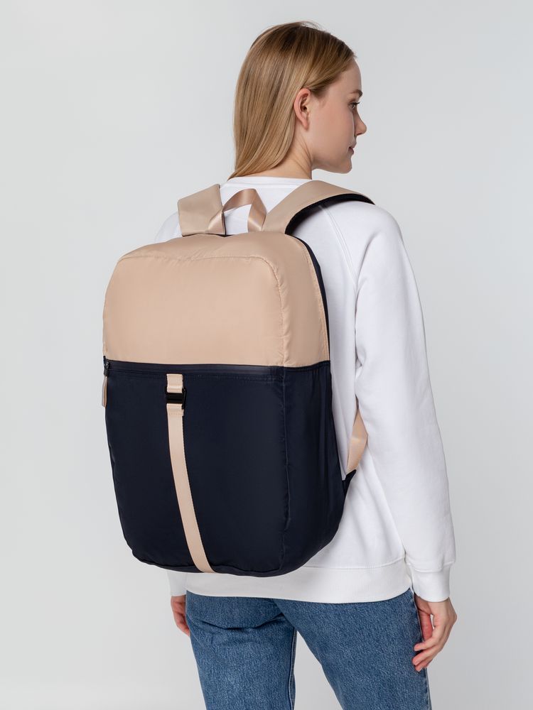 Рюкзак coolStuff, темно-синий с бежевым-6