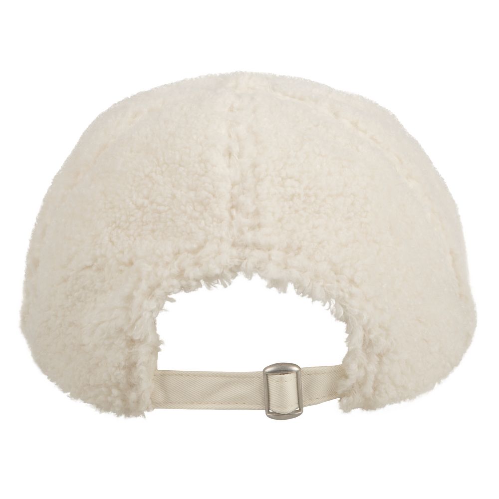 Бейсболка Oblako, утепленная, молочно-белая-2