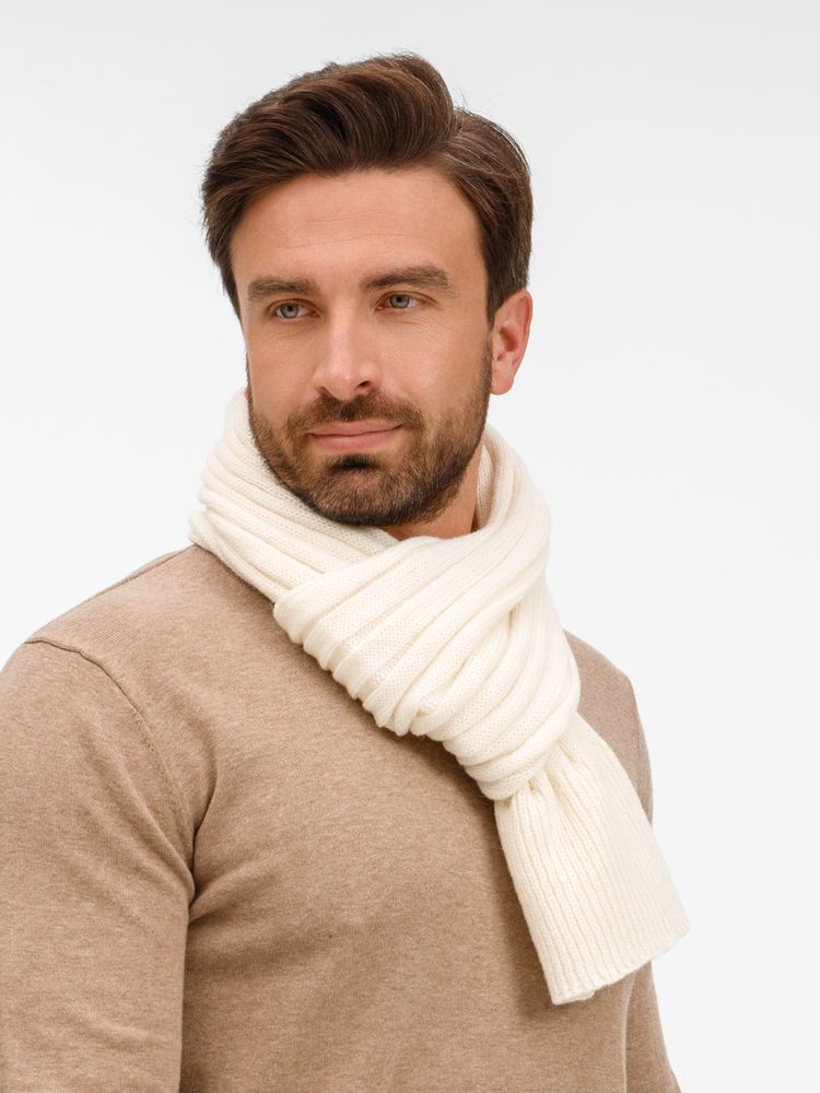 Шарф Bellish, белый (ванильный)-4