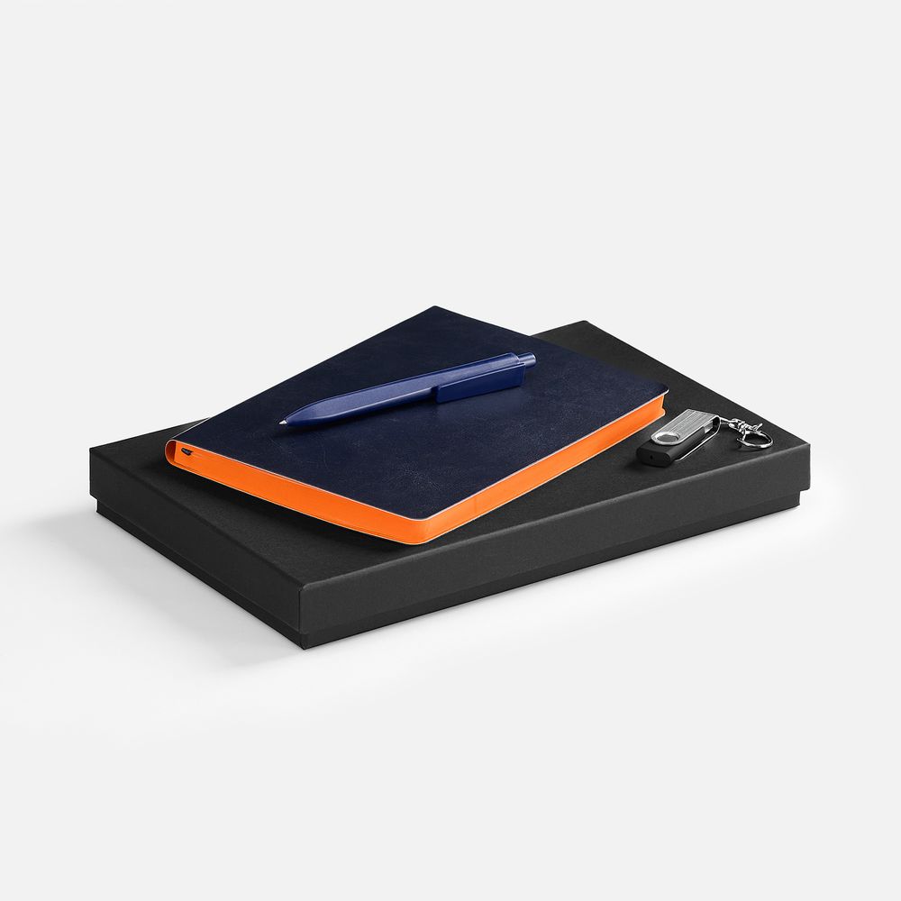 Набор Doppio Memory, синий с оранжевым-0