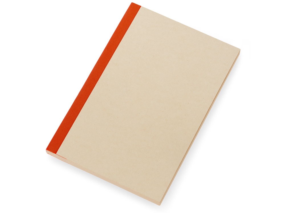 Блокнот А5 из переработанного тростника и RPET Adiantum, 80 листов, гибкая обложка, красный-0