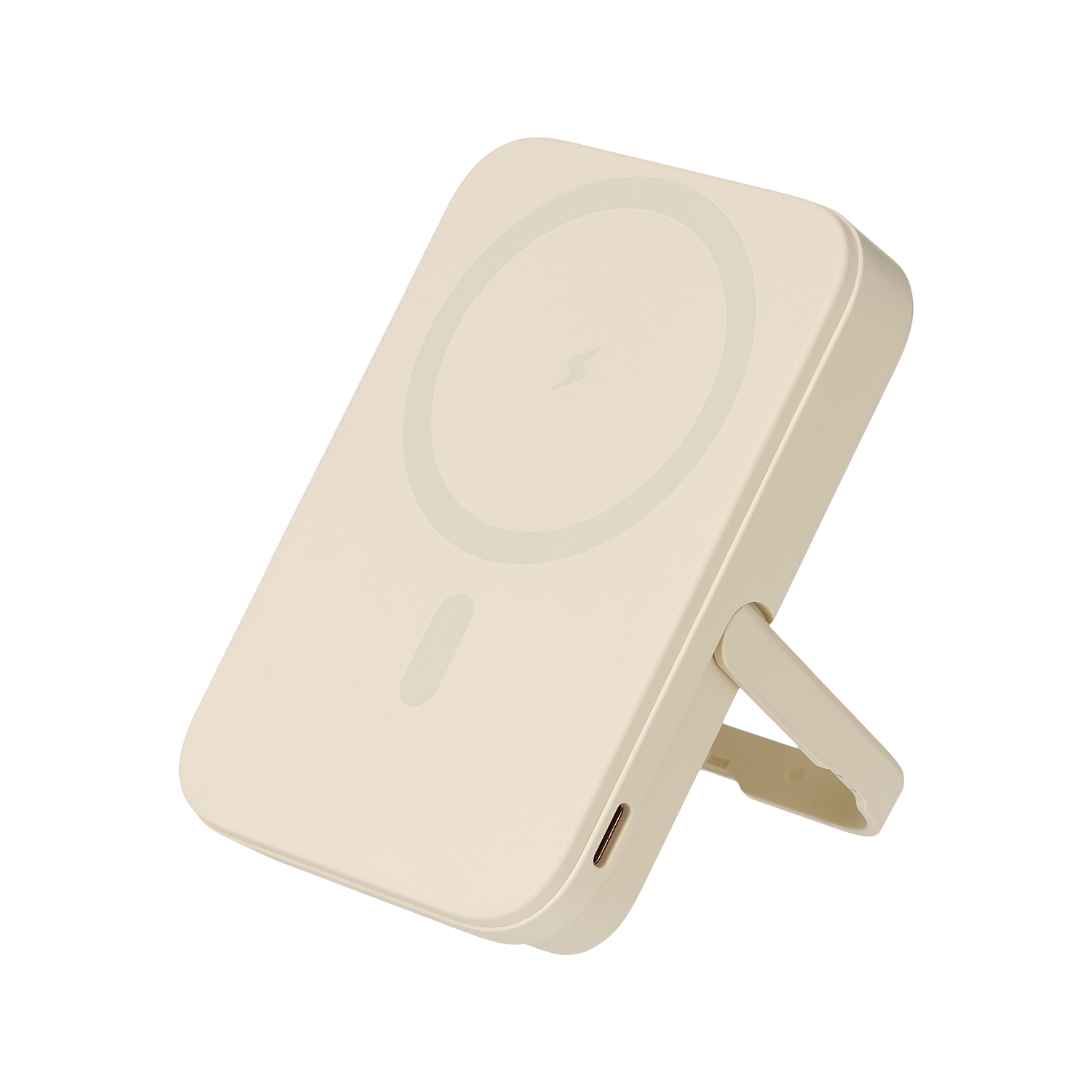 Внешний аккумулятор Юнион PD (Union PD) 10000mAh с функцией беспроводной зарядки 15W, бежевый-8