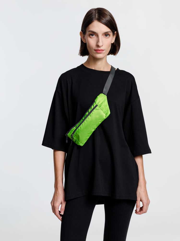 Спортивная поясная сумка Run for Fun, зеленое яблоко-3