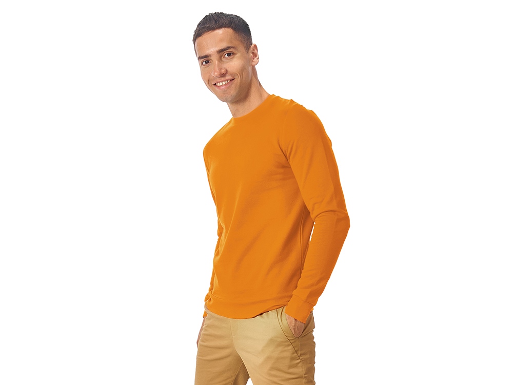 Свитшот Motion унисекс с начесом, оранжевый-3