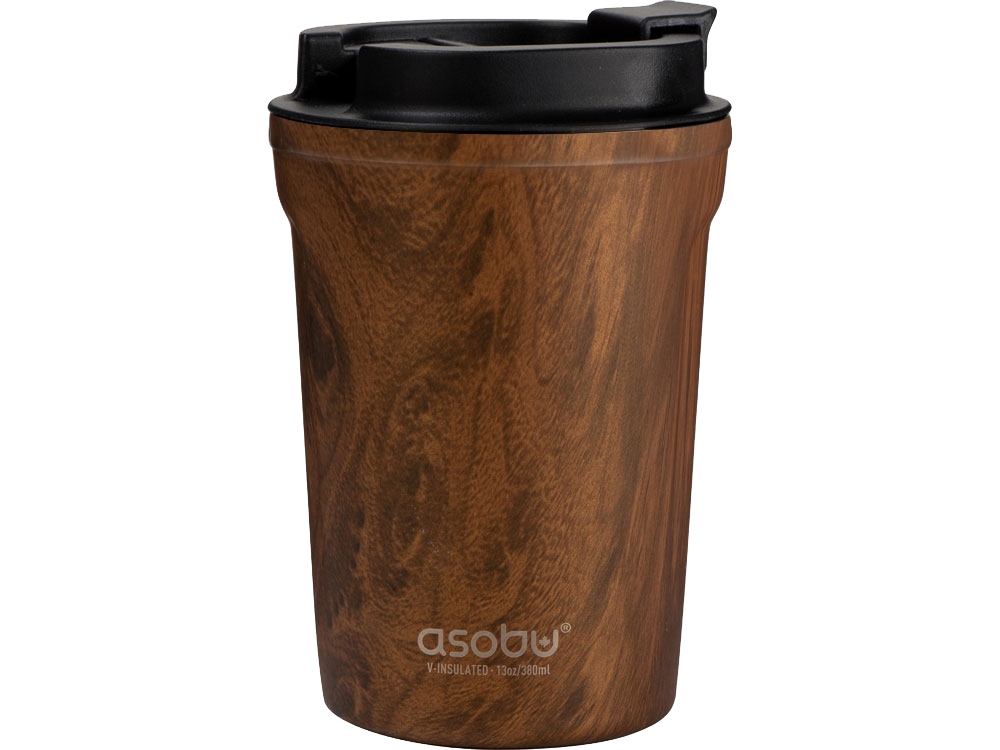 Термокружка CAFe COMPACT, 380 мл, wood-1