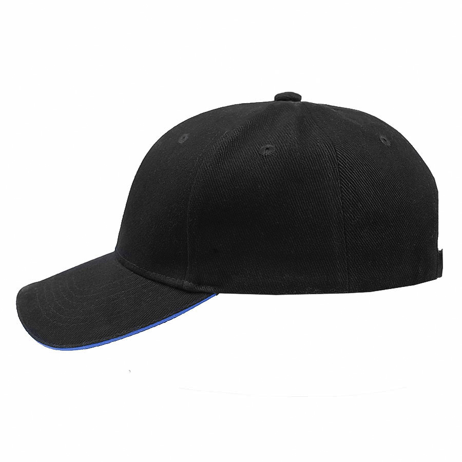 Бейсболка Smart Sandwich 370, черный, ярко-синий-2
