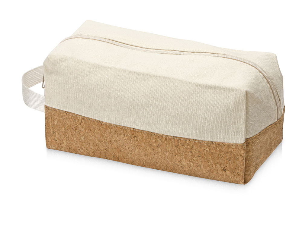Несессер Corky хлопковый с пробковой вставкой, натуральный-2
