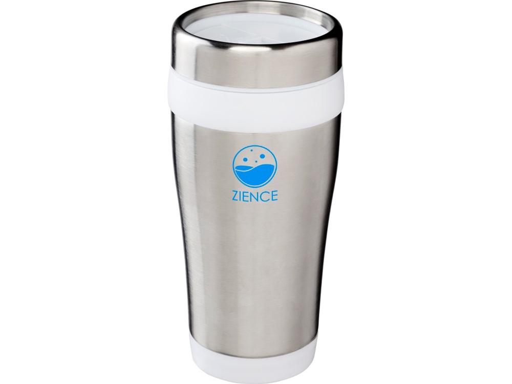 Термостакан Elwood c изоляцией, серебристый/белый-4