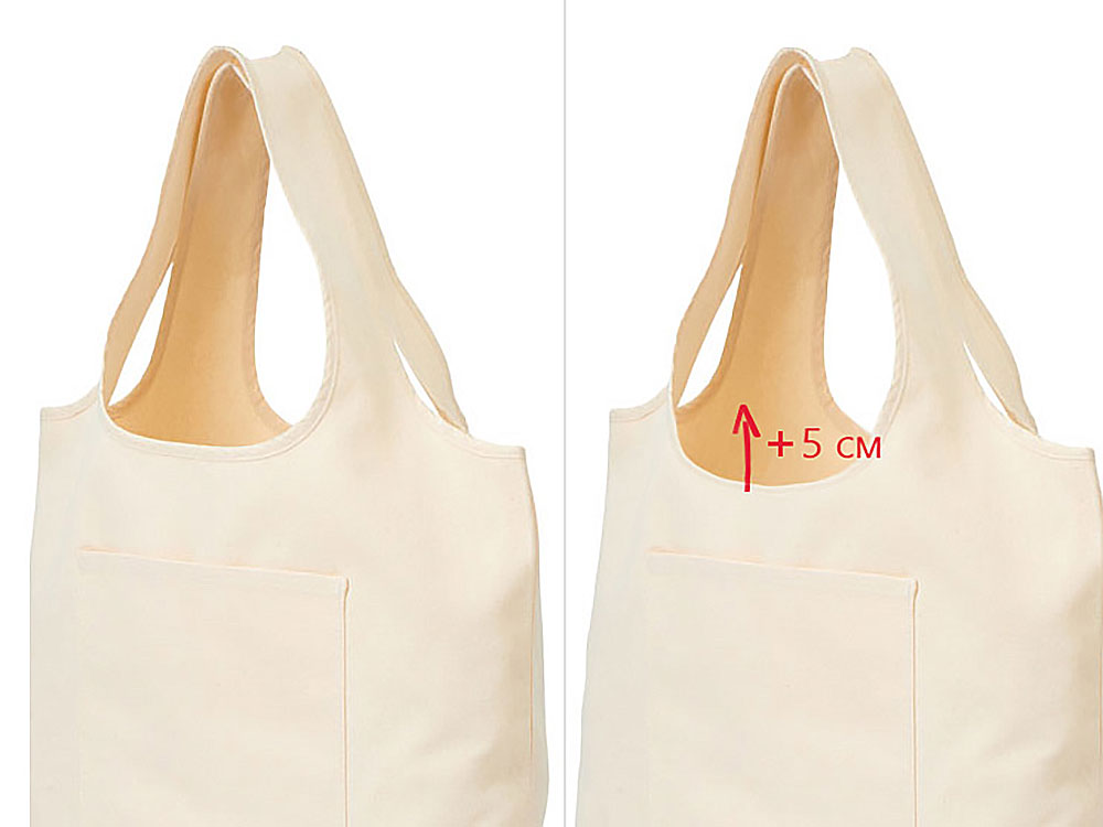 Сумка-шоппер Vest  long из хлопка 340 г/м2-1