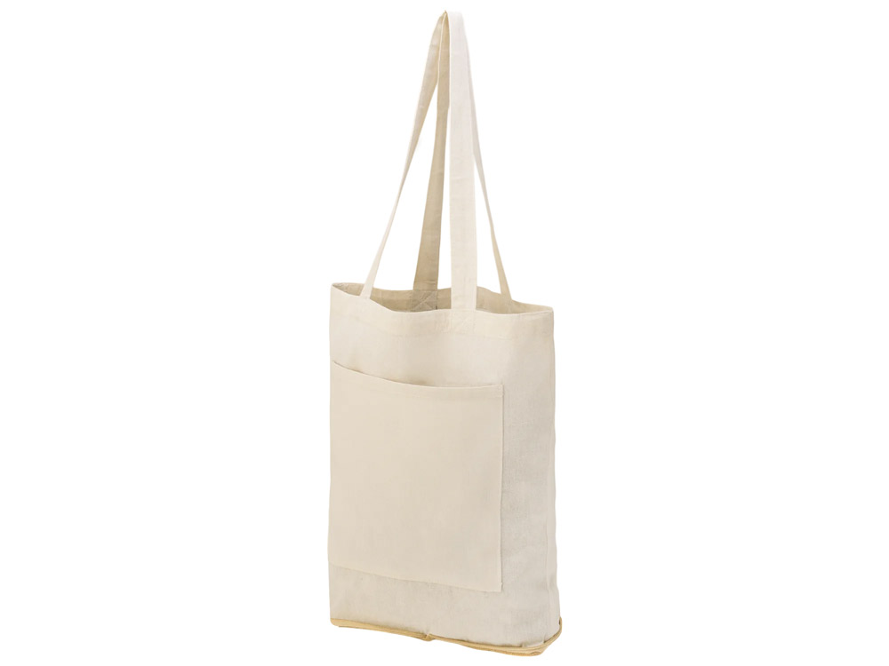 Складная сумка Jute из джута и хлопка, натуральный-4