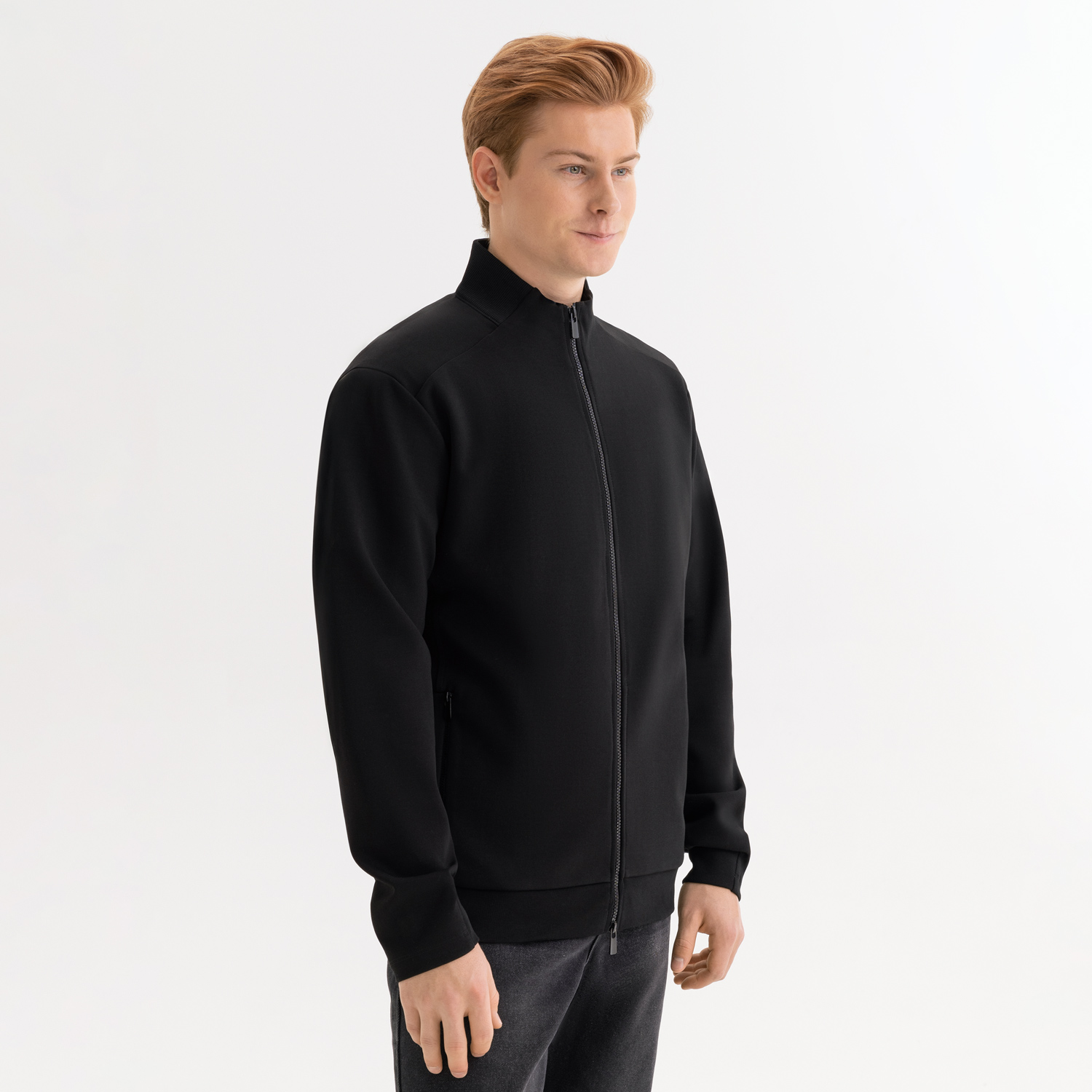 Толстовка на молнии ASTIN черная-0