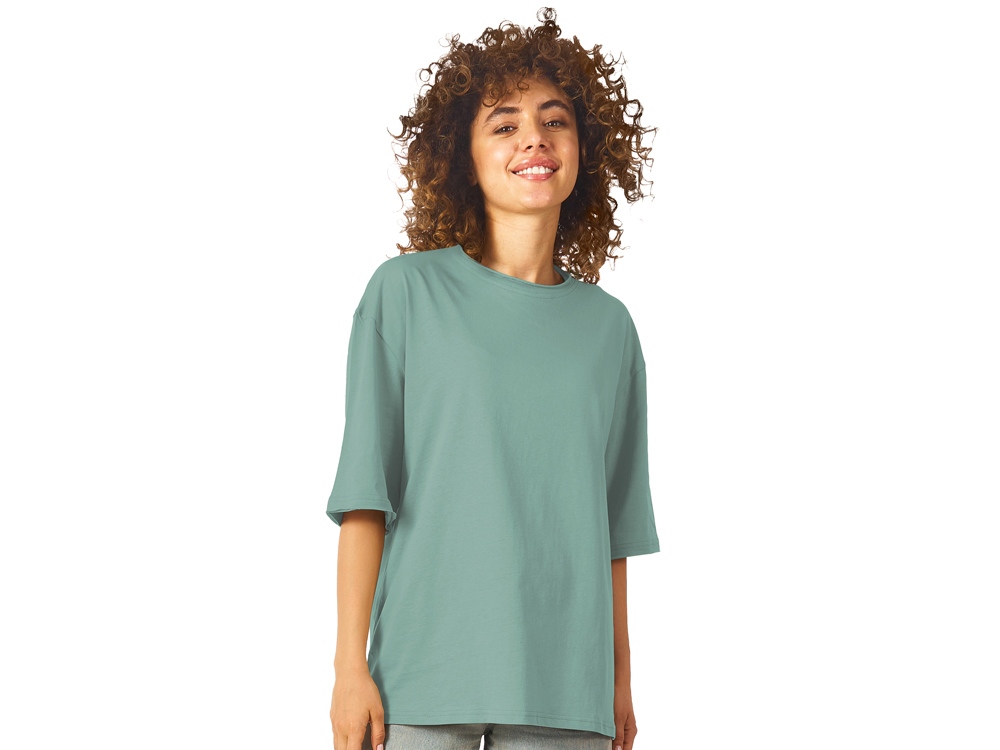 Футболка оверсайз Liyon унисекс, пыльно-бирюзовый-2