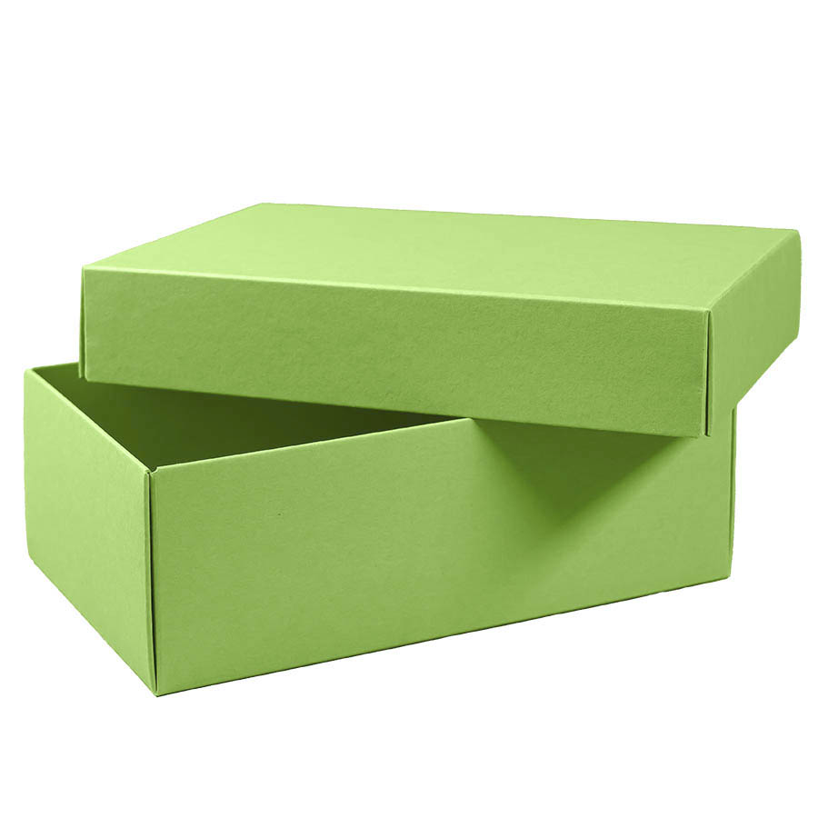 Коробка картонная, "COLOR" 11,5*6*17 см; зеленое яблоко, светло-зеленый-1