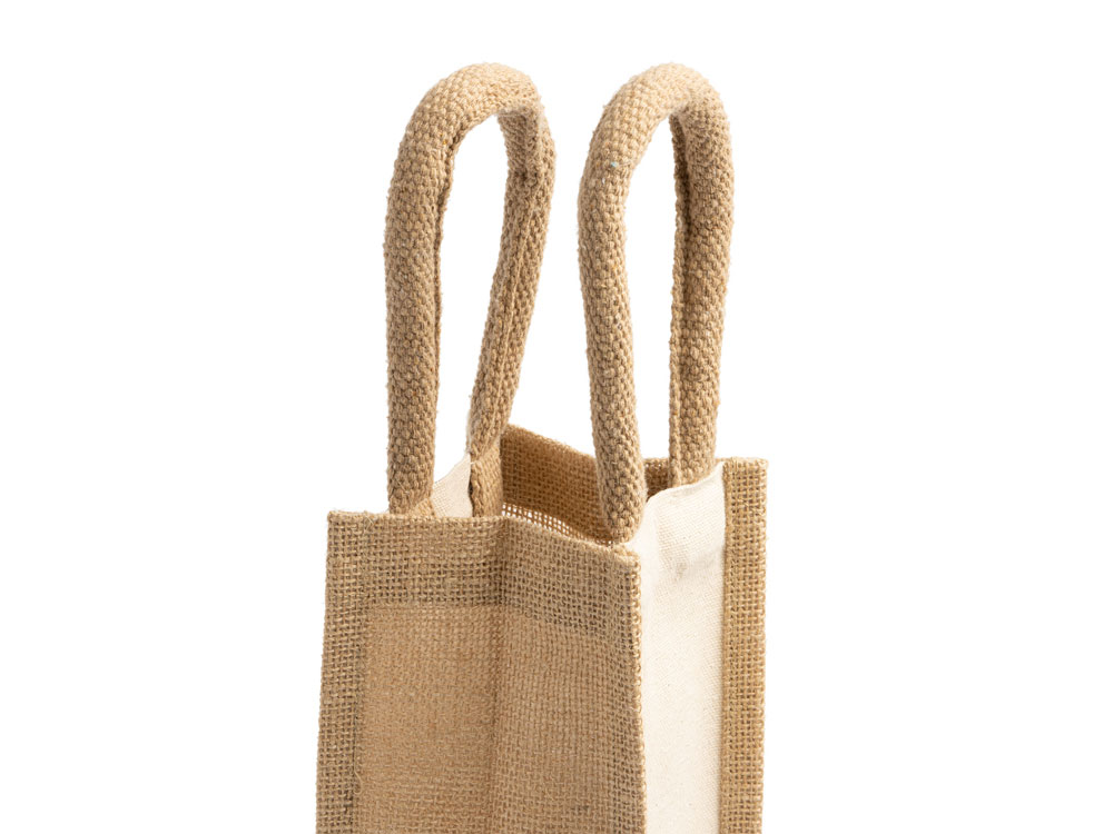 Сумка BELONA из ламинированного джута и хлопка, бежевый-2