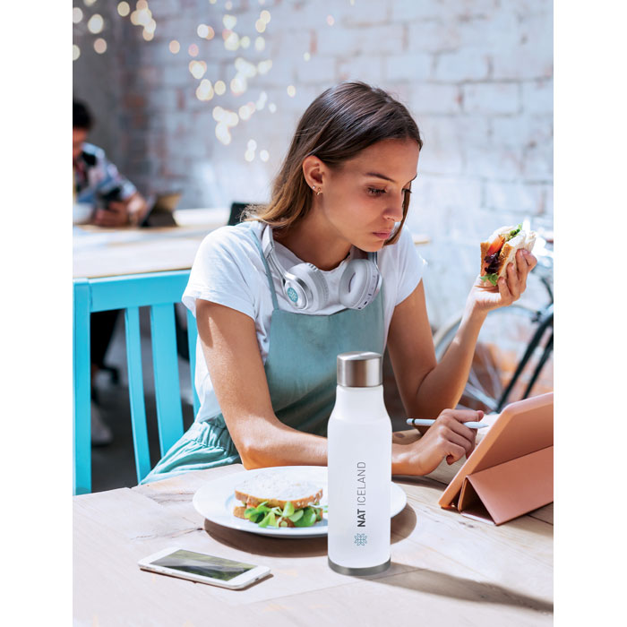 Бутылка 600 мл., прозрачно-белый-1