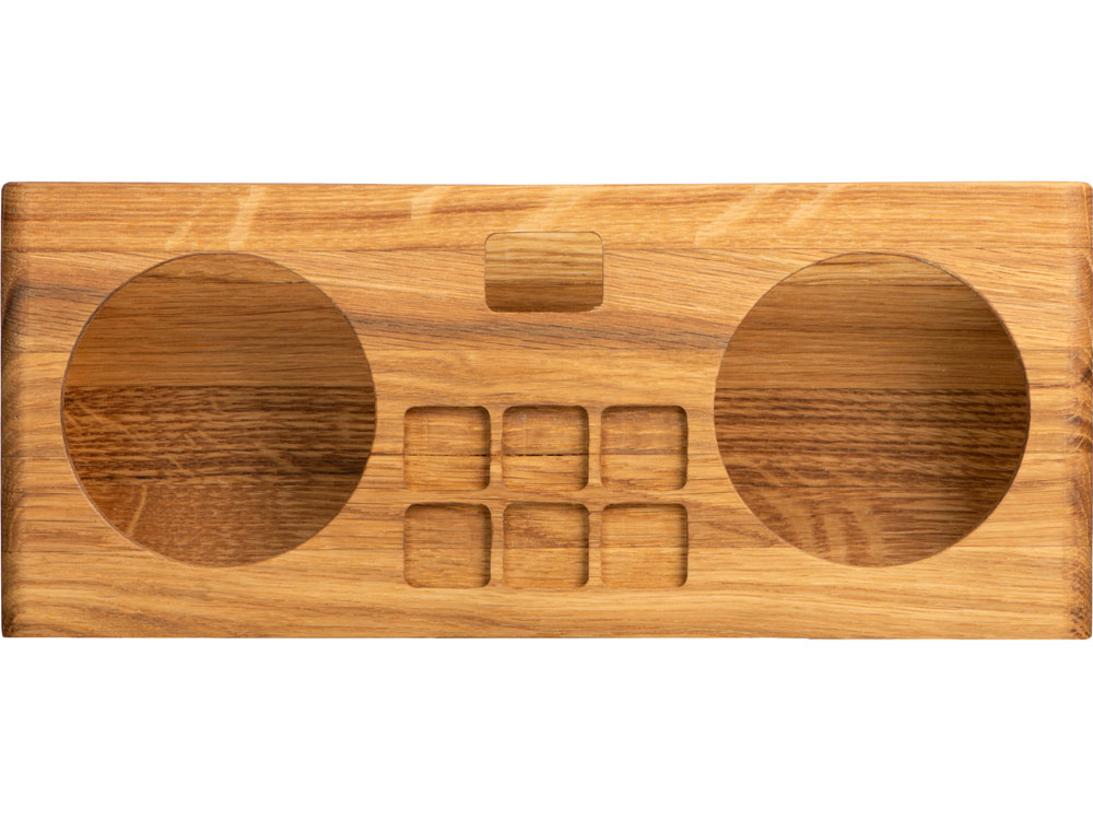 Набор для виски и коктейлей на подставке из дуба Whiskey Party-6