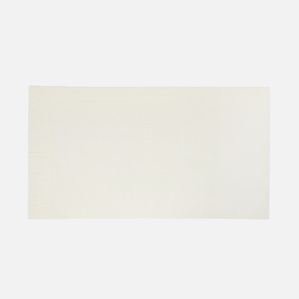 Плед Quadrisma, белый (молочный)-4