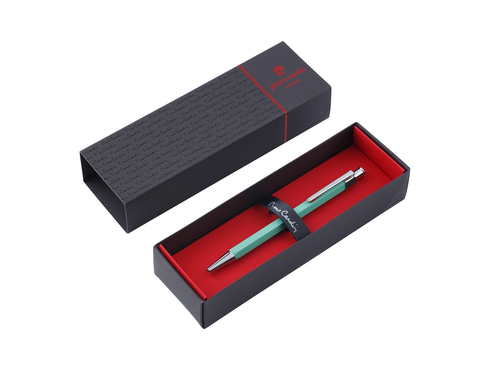 Ручка шариковая Pierre Cardin PRIZMA. Цвет - светло-зеленый. Упаковка Е-5