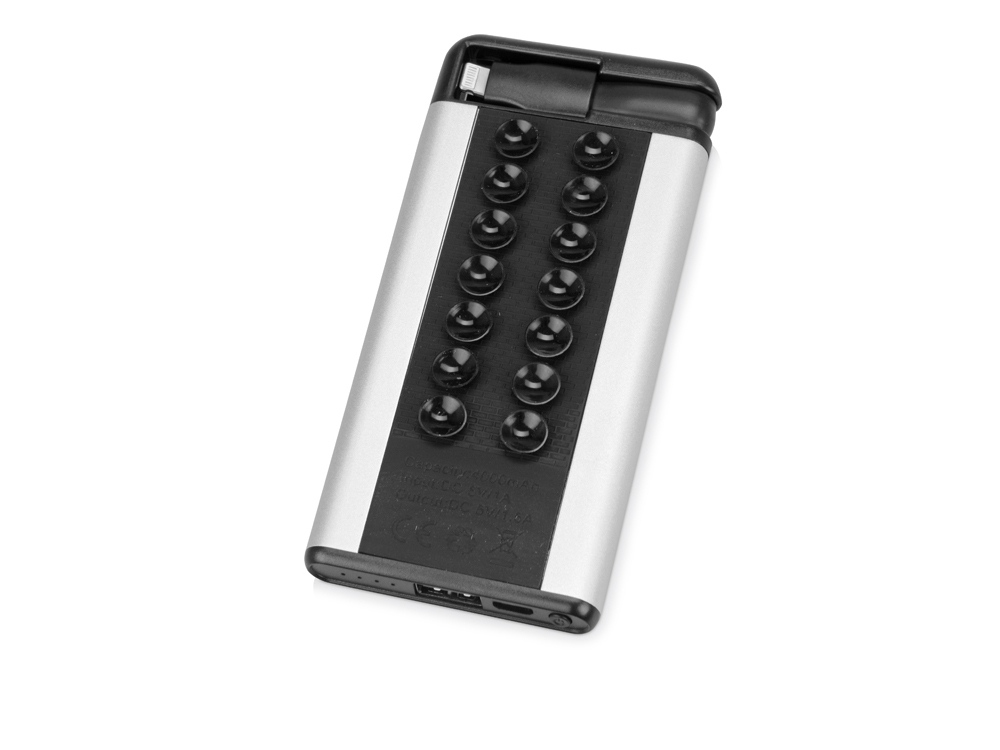 Портативное зарядное устройство Octopus, серебристый-0