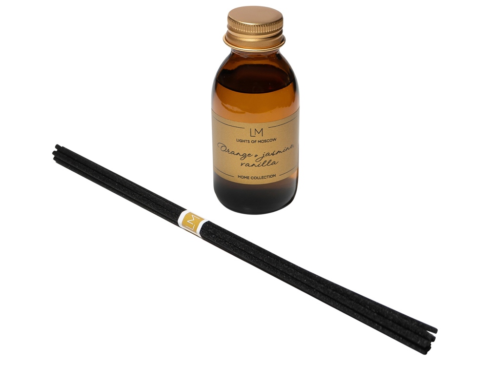 Ароматический диффузор с палочками, апельсин и жасмин, ваниль, 100 мл-2