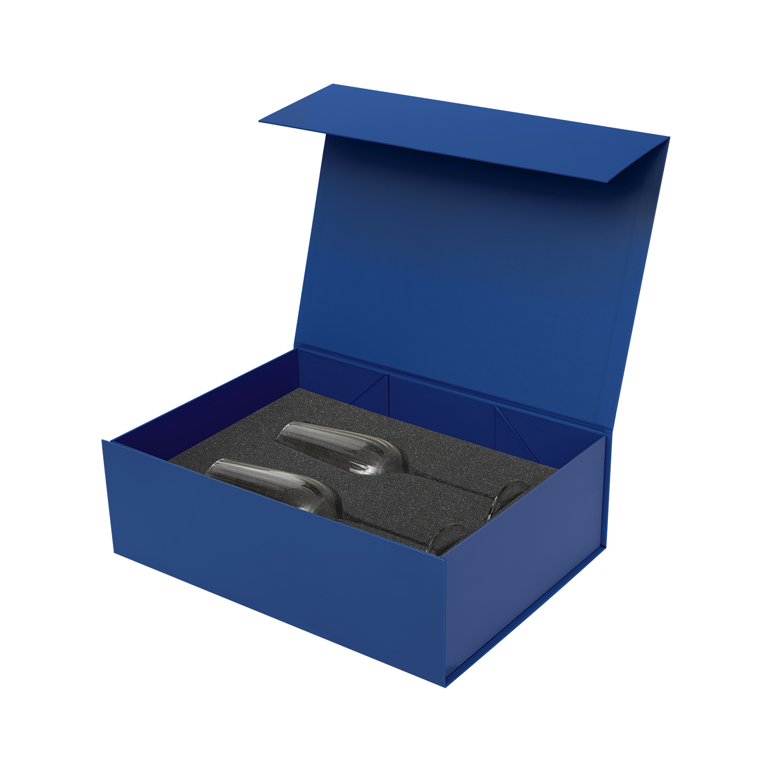 Подарочный набор 2 бокала для шампанского Бланш (Blanche) в  синей коробке-2