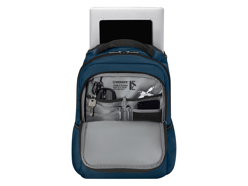 Рюкзак WENGER XE Resist 16, синий, переработанный ПЭТ/Полиэстер, 30х20х44 см, 23 л.-3