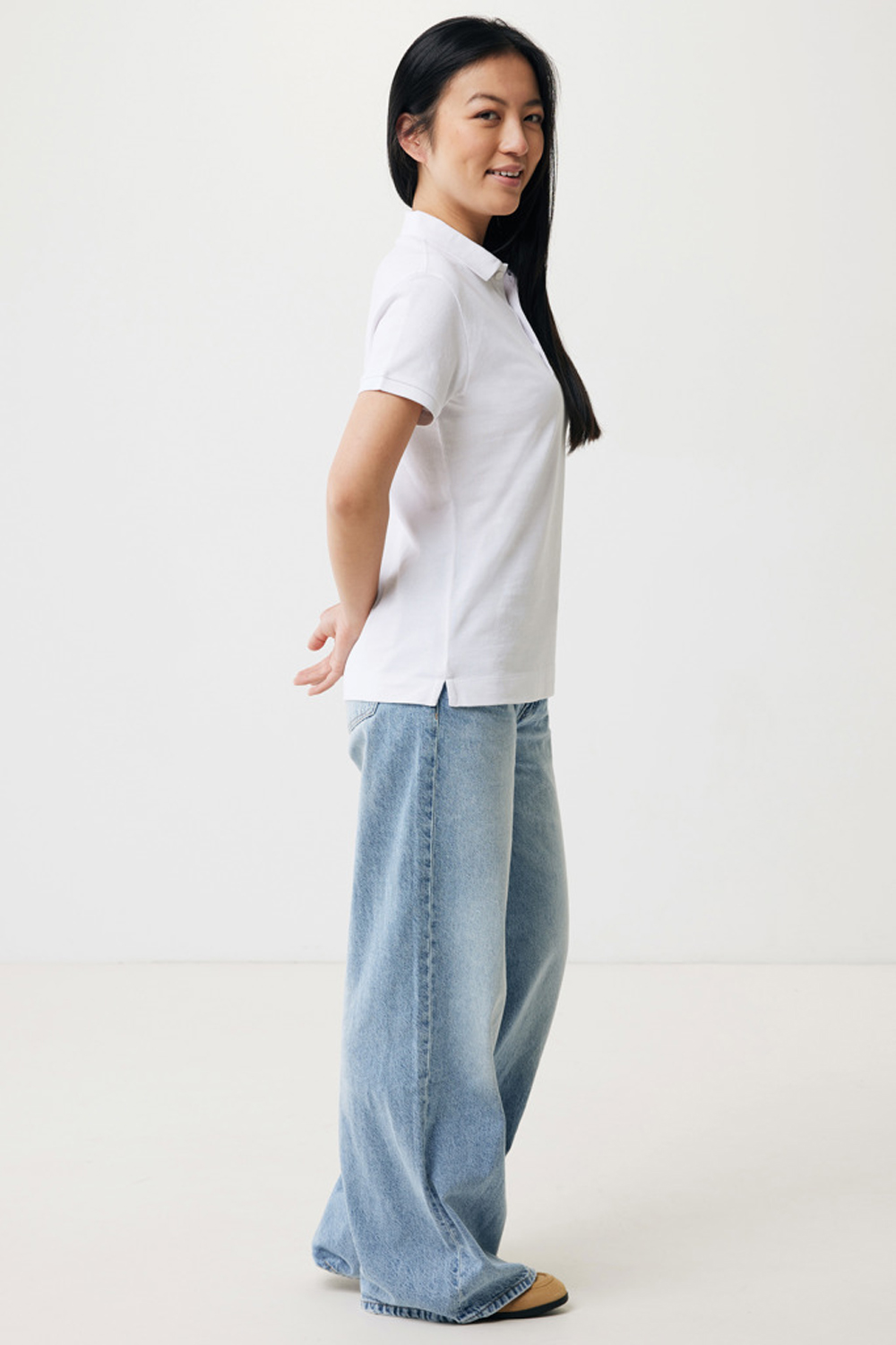 Женская рубашка поло Iqoniq Yosemite из переработанного хлопка-пике, унисекс, 220 г/м²-7