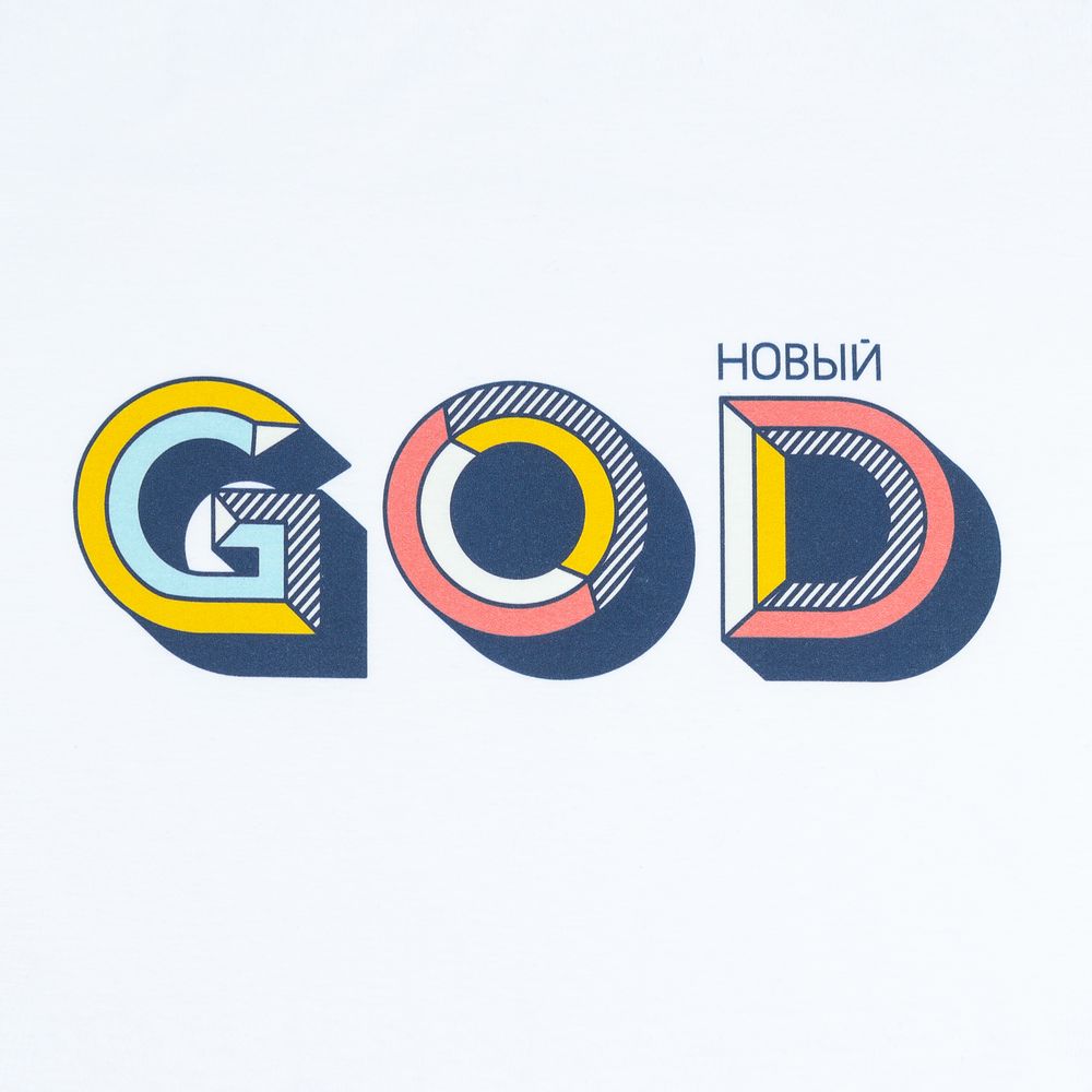 Футболка женская «Новый GOD», белая-1