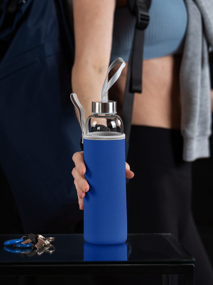 Бутылка для воды Sleeve Ace, синяя-3