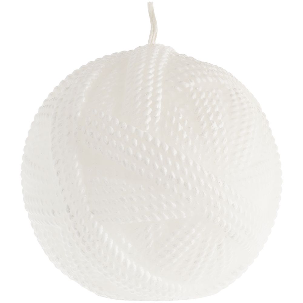 Свеча Kniteam, клубок, белый-0