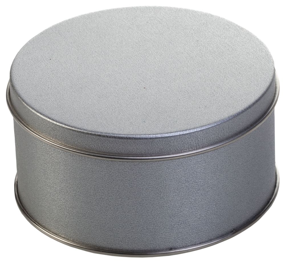 Коробка Pragmax S, круглая, серебристая-1