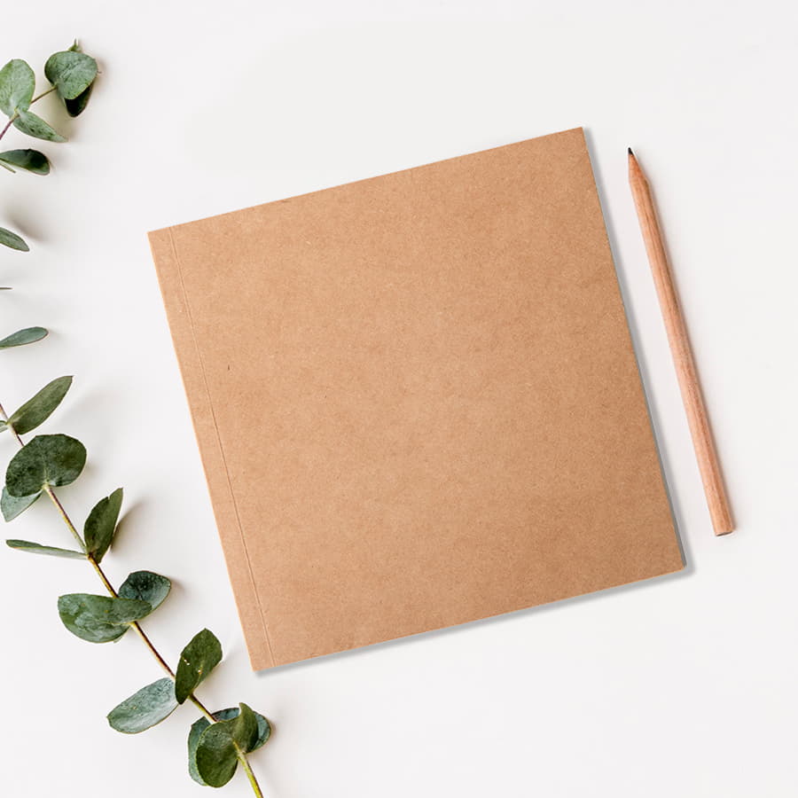 Скетчбук-блокнот BLOCK, 145 х 145  мм, крафт, картон, нелинованный, бежевый-6