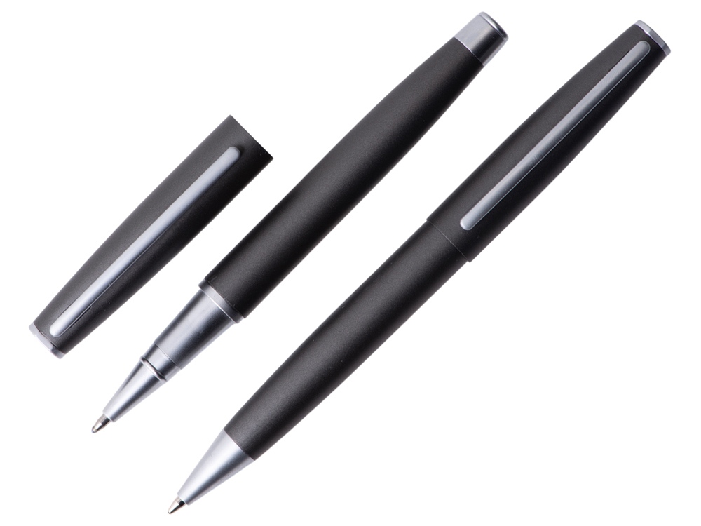 Сет ручек Roosevelt шариковая и роллер, цвет оружейной стали-1