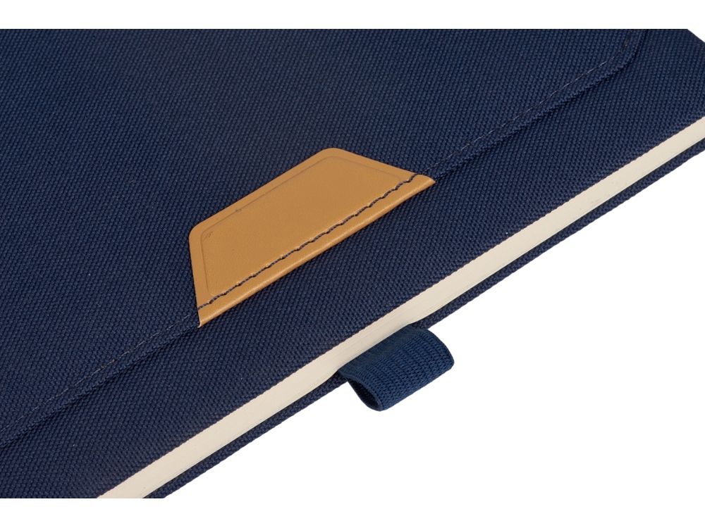 Блокнот А5 из RPET Harvey, 80 листов FSC бумага, синий-4