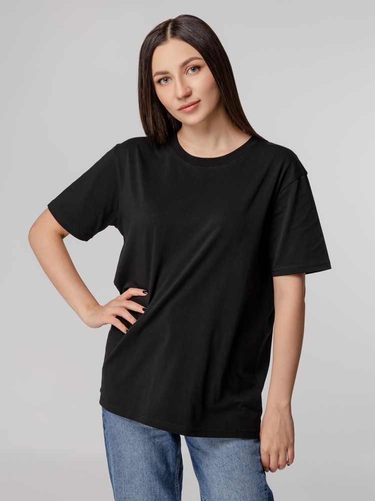 Футболка унисекс Tervu, черная-0