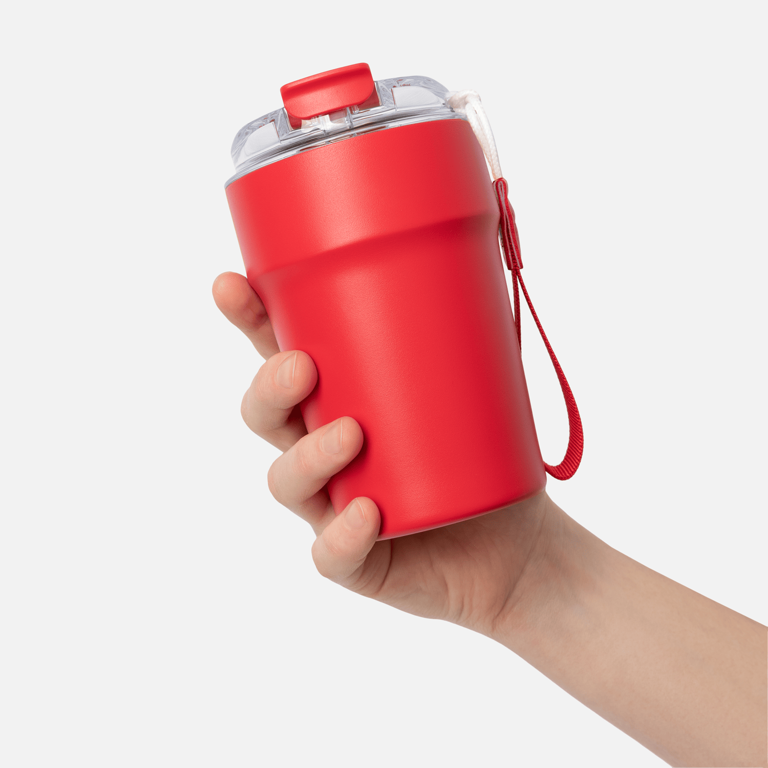 Термокружка вакуумная Монако (Monaco), красная-7