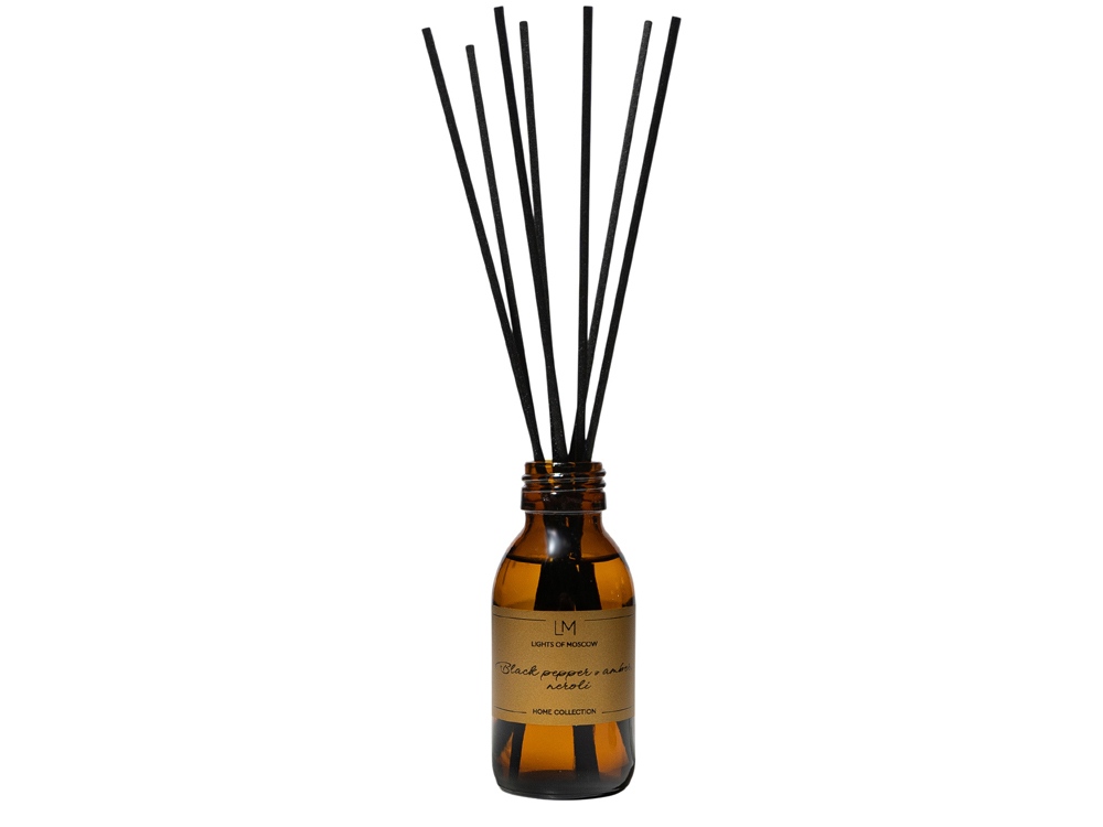 Ароматический диффузор с палочками, черный перец и амбра, нероли, 100 мл-0