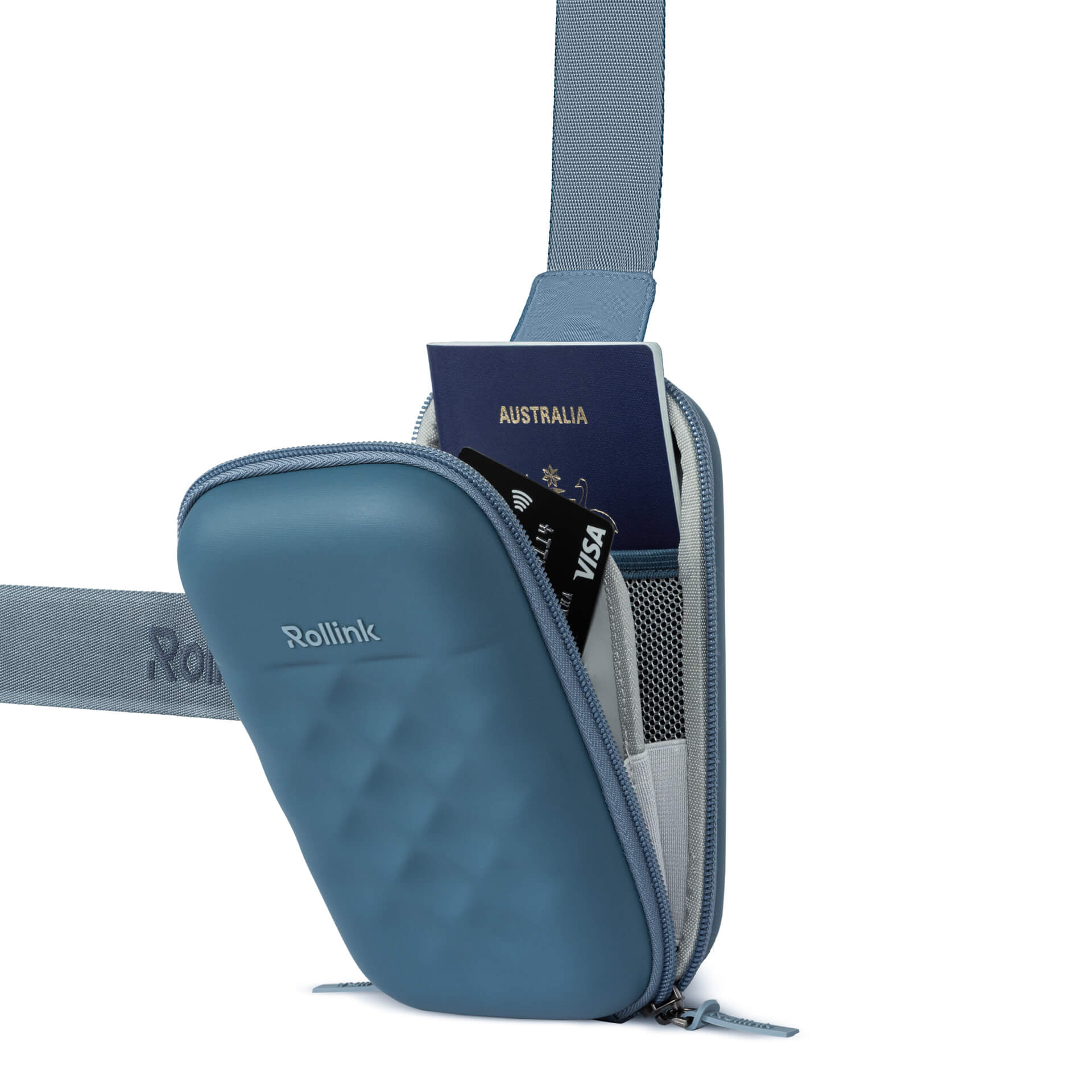 Дорожная сумочка Rollink Mini Bag Go 19,5x12x6 см, синяя-3