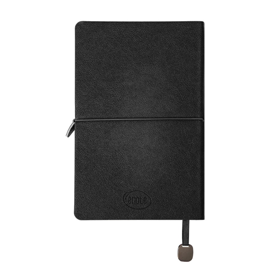 Ежедневник недатированный Fusion, А5, черный, кремовый блок в линейку, черный-7