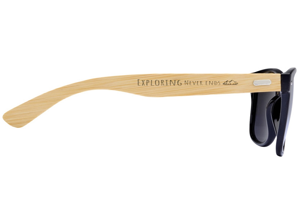 Солнцезащитные очки Hue с бамбуковыми дужками - Серебристый-3