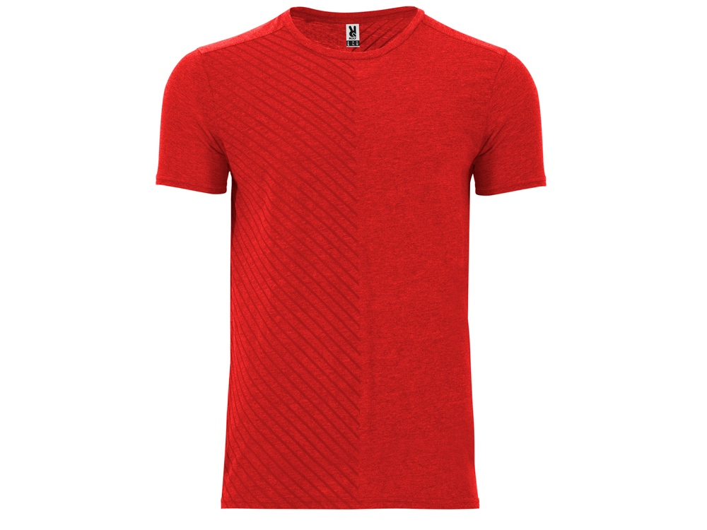 Футболка Baku мужская, меланжевый красный-0