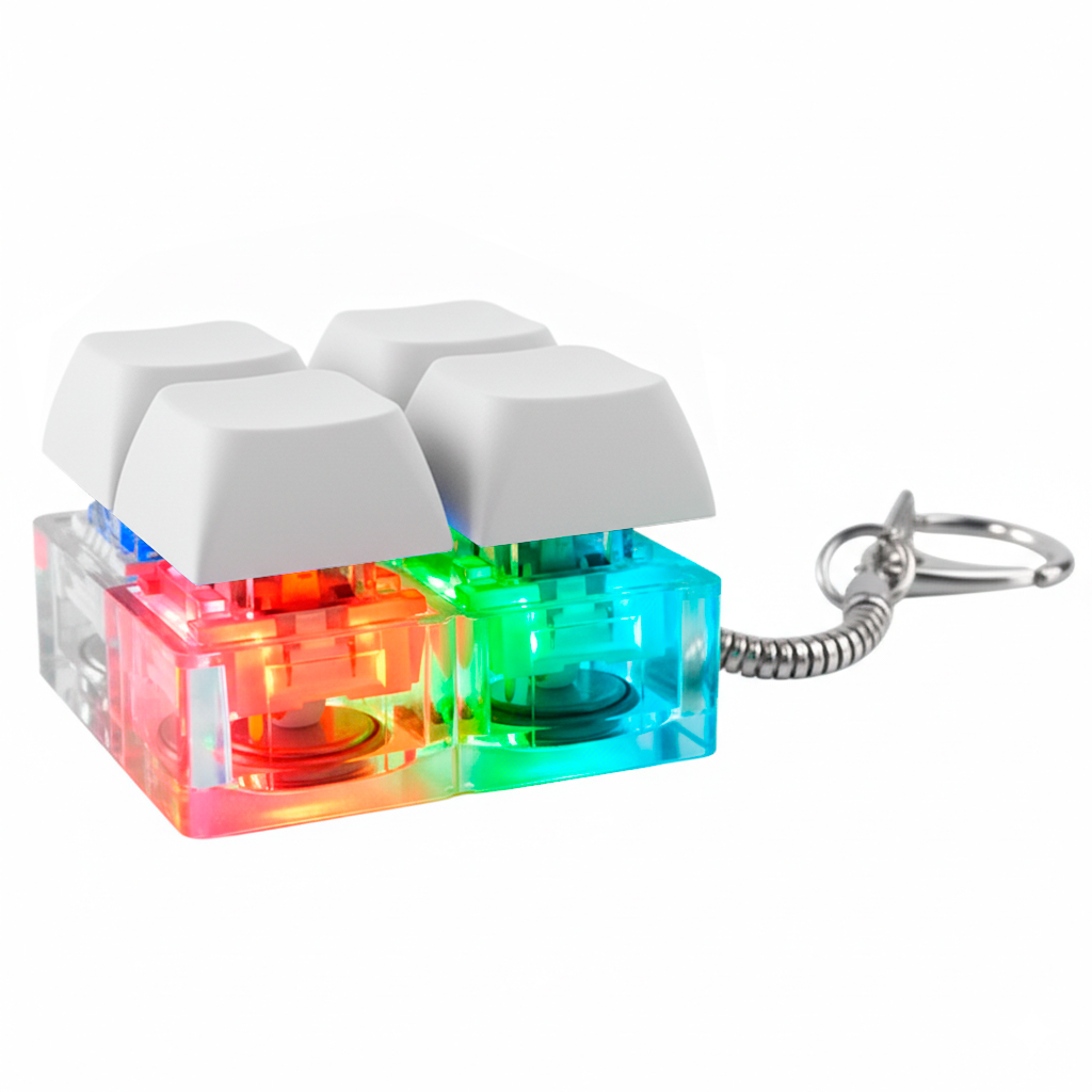 Брелок Press Anti Stress с LED подсветкой, Белый-1