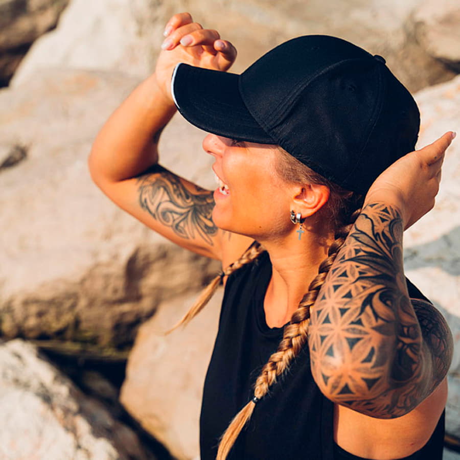 Бейсболка ESTORIL, 6 клиньев, застежка на липучке, серый, белый-3