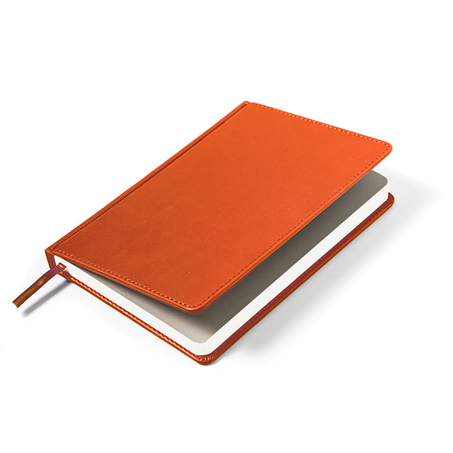 Ежедневник недатированный Campbell, формат А5,  в линейку, оранжевый-4