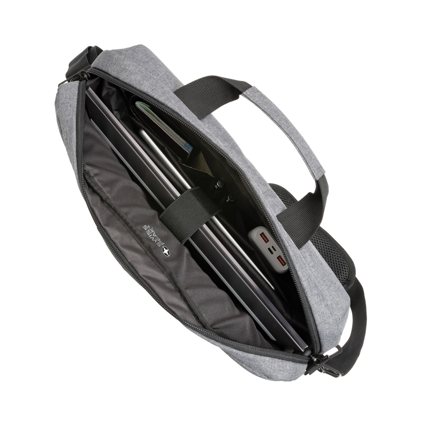 Сумка для ноутбука Swiss Peak с RFID-защитой из rPET AWARE™, 15,6’’-3