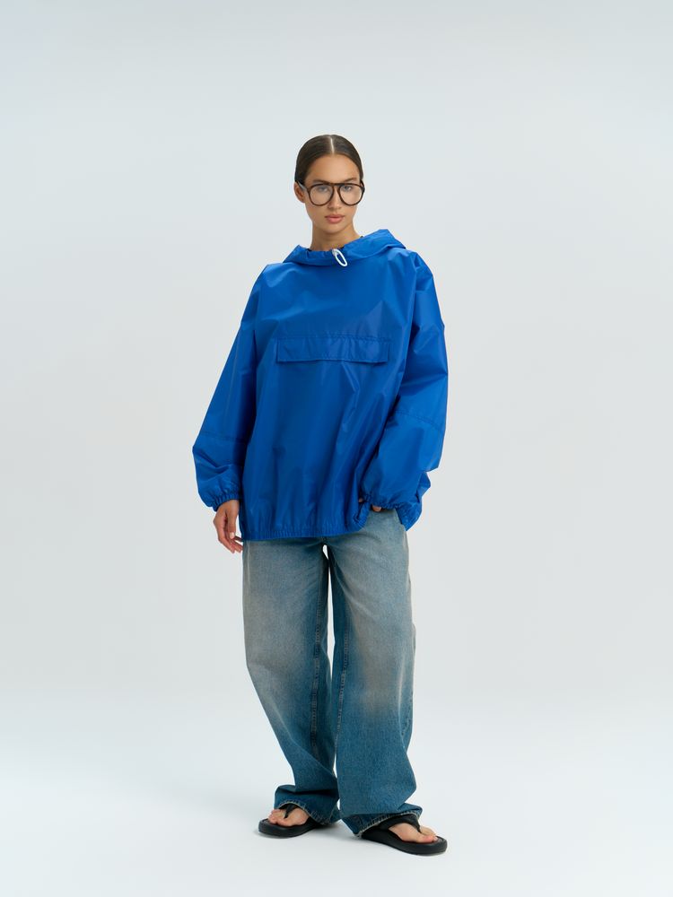 Дождевик-анорак Alatau, укороченный, синий, единый размер-6
