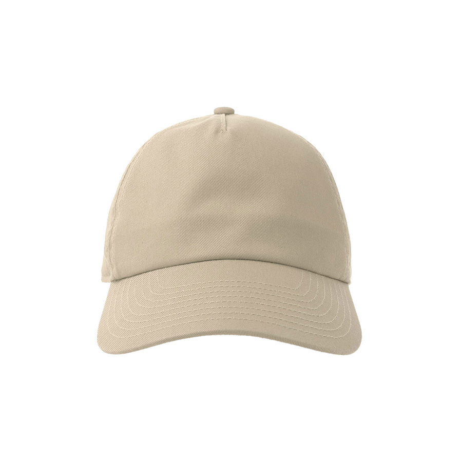 Бейсболка DAD HAT-S, 6 клиньев, металлическая застежка, песочный-2