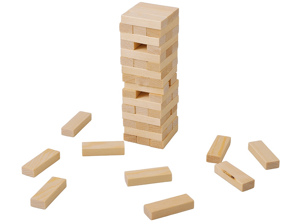 Настольная игра из дерева Башня в деревянной коробке-2
