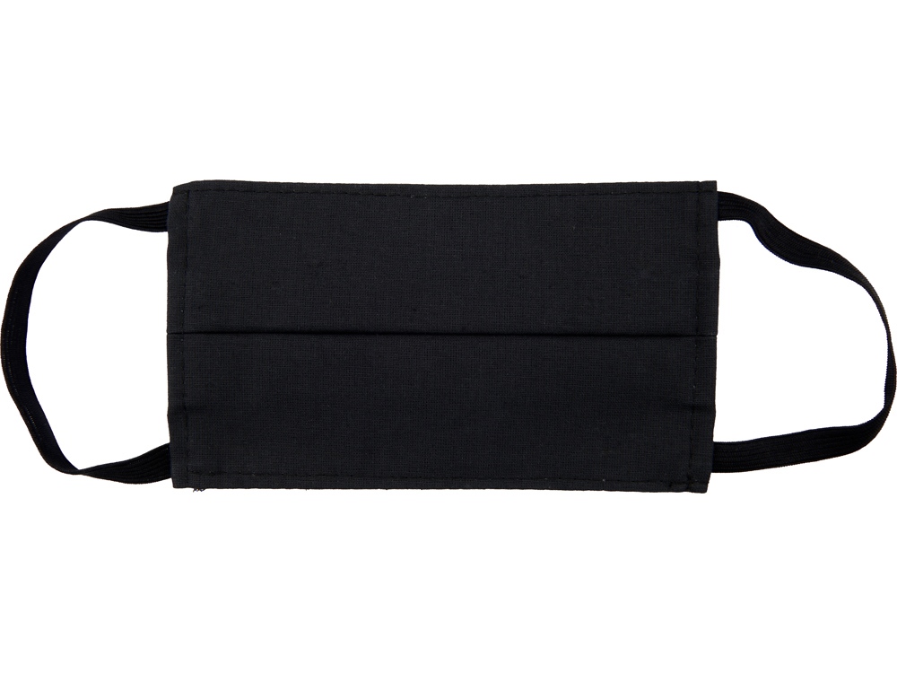 Маска для лица многоразовая из хлопка, черный-5